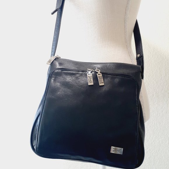 Pelle Studio Leather Crossbody Satchel Bag - Picture 1 of 16